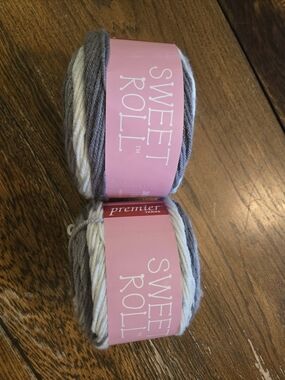 Premier Sweet Rolls Yarn Color Silver Swirl 2 Cakes